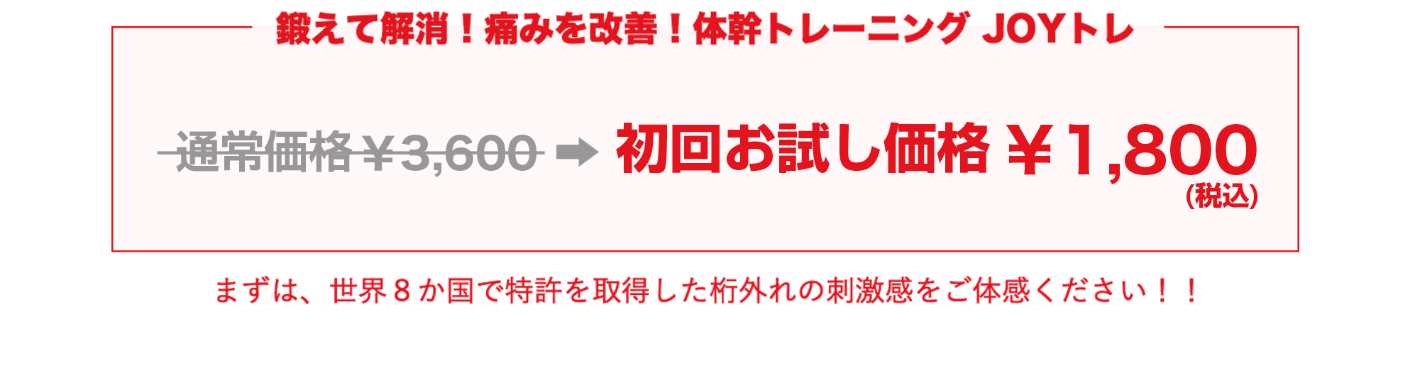 初回お試し価格\1,800（税込）